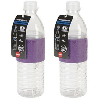 Copco Hydra 2-pack Water Bottle 16.9 Oz. Non Slip Sleeve Bpa Free Tritan Reusable