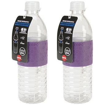 Copco Hydra 2-pack Water Bottle 16.9 Oz. Non Slip Sleeve Bpa Free Tritan Reusable