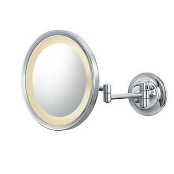 Aptations Kimball & Young Switchable Led Light Color Round Arm Magnified Wall Mirror