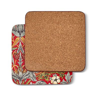 Pimpernel Morris & Co Strawberry Thief Coasters, Set Of 6