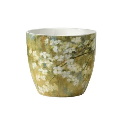 Pimpernel Porcelain Mug 16 oz Dogwood Flowering Tree Illustration, Dishwasher Safe