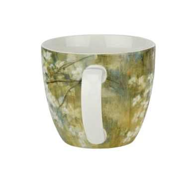 Pimpernel Porcelain Mug 16 oz Dogwood Flowering Tree Illustration, Dishwasher Safe