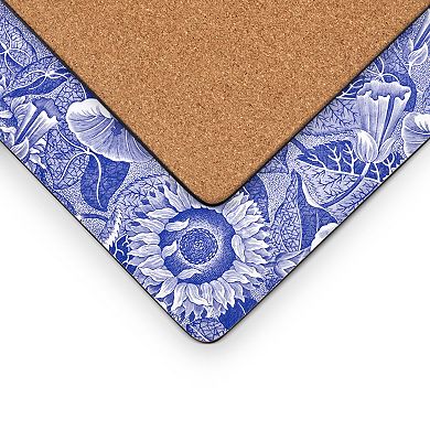 Pimpernel Blue Room Sunflower Placemats, Set Of 4