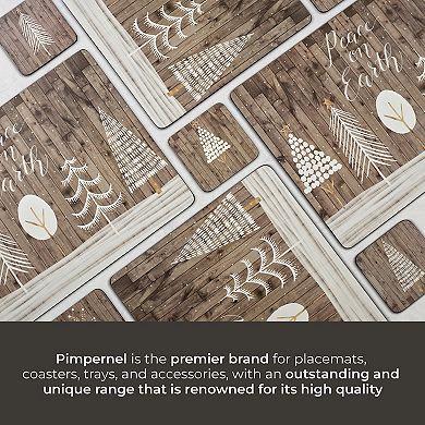 Pimpernel Rustic Placemats, Set of 4, 15.7" x 11.7" Cork-Backed Boards