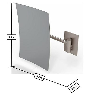 Aptations Mirror Image Minimalist Rectangular Wall Mirror