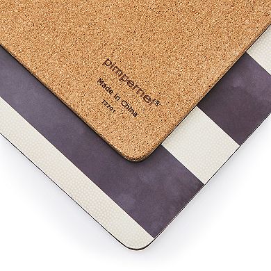 Pimpernel Mono Stripe Placemats, Set Of 4