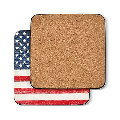 Pimpernel American Flag Coasters, Set Of 6