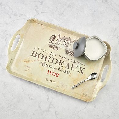 Pimpernel Vin De France Melamine Large Handled Tray