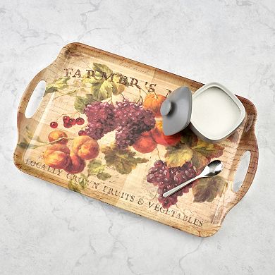 Pimpernel Abundant Fall Melamine Large Handled Tray
