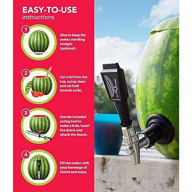 Final Touch Watermelon Keg Tapping Kit With Coring Tool