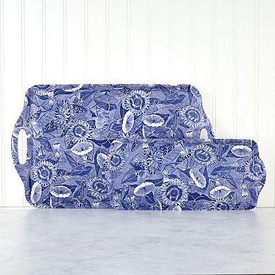 Pimpernel Blue Room Sunflower Melamine Large Handled Tray