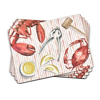 Pimpernel Summer Feast Placemats, Set Of 4