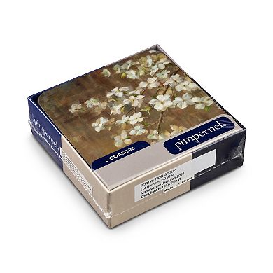 Pimpernel Dogwood In Spring Coasters, Set Of 6