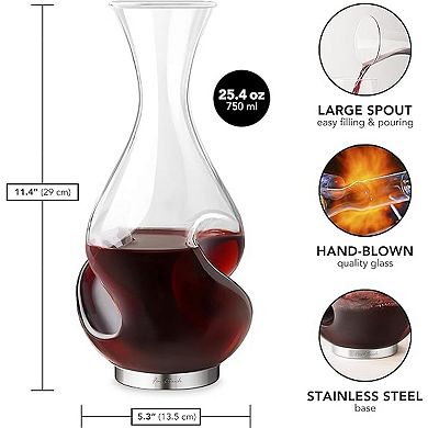 Final Touch L'grand Conundrum Aerator Wine Decanter