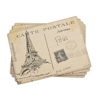 Pimpernel Postcard Sketches Placemats, Set Of 4