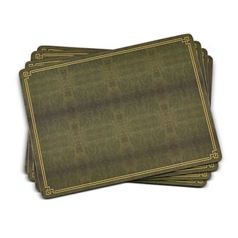 Pimpernel Shagreen Leather Placemats, Set Of 4