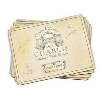 Pimpernel Vin De France Placemats, Set Of 4