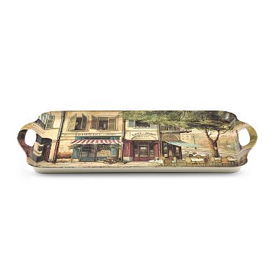 Pimpernel Parisian Scenes Melamine Large Handled Tray