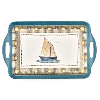 Pimpernel Coastal Breeze Melamine Large Handled Tray