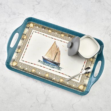 Pimpernel Coastal Breeze Melamine Large Handled Tray