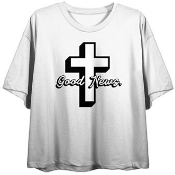 Juniors' Good News Short Sleeve Graphic Tee