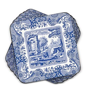 Pimpernel Blue Italian Coasters, Set Of 6