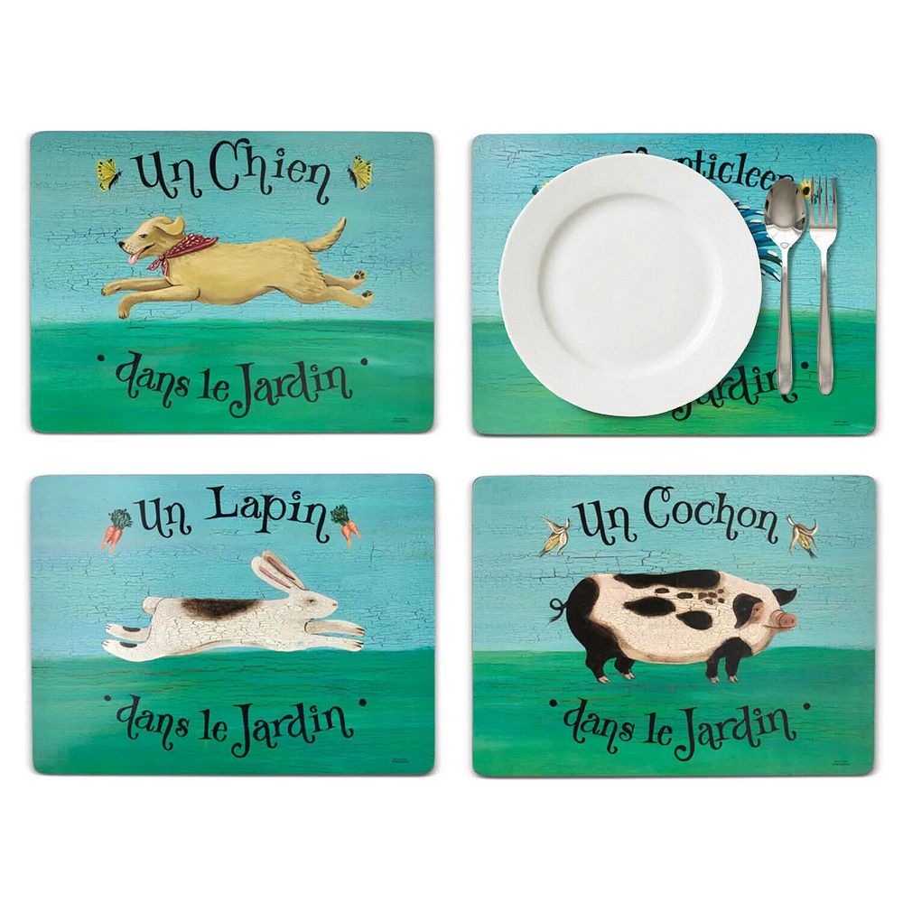 Pimpernel Dans Le Jardin Placemats, Set Of 4