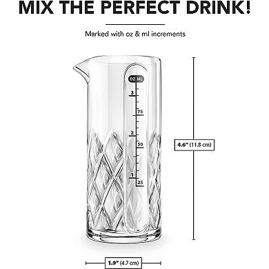 Final Touch Glass Yarai Measuring Jigger For Liquor