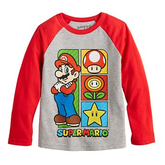 Baby & Toddler Boy Jumping Beans® Super Mario Power Up Long Sleeve Graphic Tee