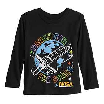 Baby & Toddler Boy Jumping Beans® NASA Reach For The Stars Long Sleeve Graphic Tee