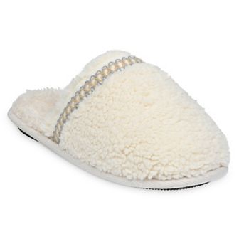 GaaHuu® Women's Braid Trim Memory Foam Scuff Slippers