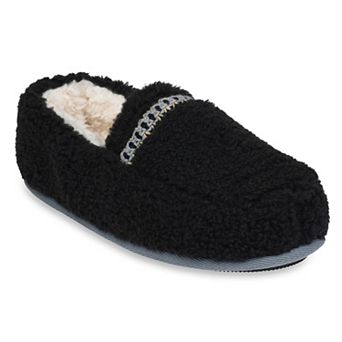 GaaHuu® Women's Braid Tape Trim Sherpa Moccasin Slippers