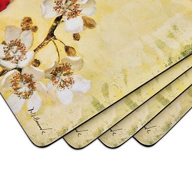 Pimpernel Poppy De Villeneuve Placemats, Set Of 4