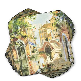 Pimpernel Venetian Scenes Coasters, Set Of 6