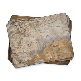 Pimpernel Earth Slate Placemats, Set Of 4