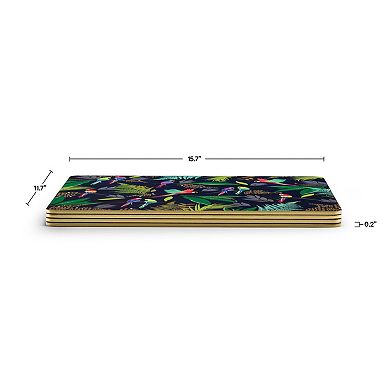 Pimpernel Sara Miller Parrot Placemats, Set Of 4