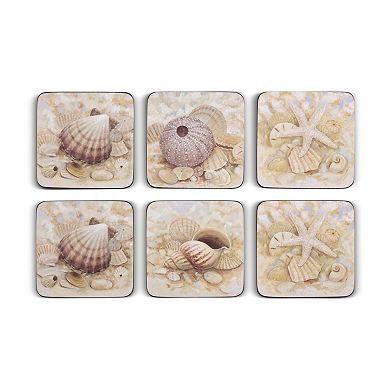 Pimpernel Beach Prize Coasters, Set Of 6