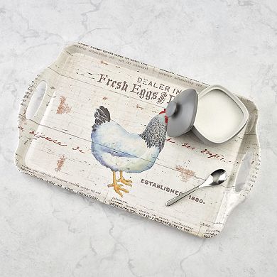 Pimpernel On The Farm Melamine Large Handled Tray