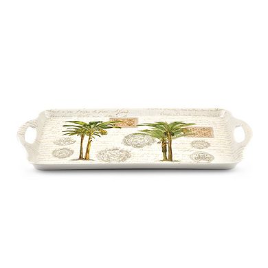 Pimpernel Vintage Palm Study Melamine Large Handled Tray