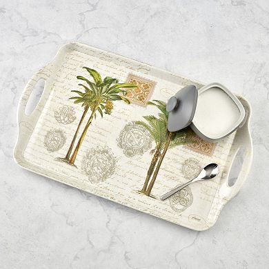 Pimpernel Vintage Palm Study Melamine Large Handled Tray