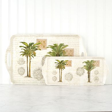 Pimpernel Vintage Palm Study Melamine Large Handled Tray