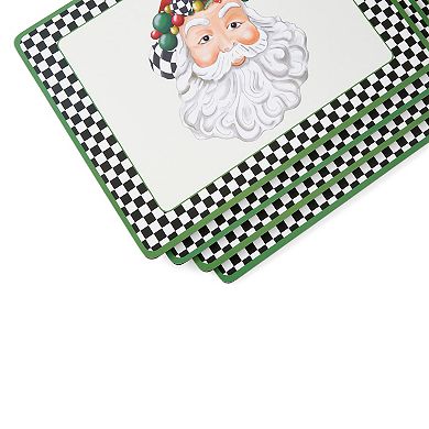 Pimpernel Black And White Christmas Placemats, Set Of 4