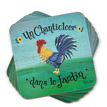 Pimpernel Dans Le Jardin Coasters, Set Of 6