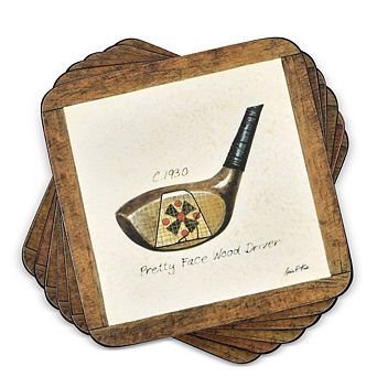 Pimpernel A History Of Golf Coasters, Set Of 6