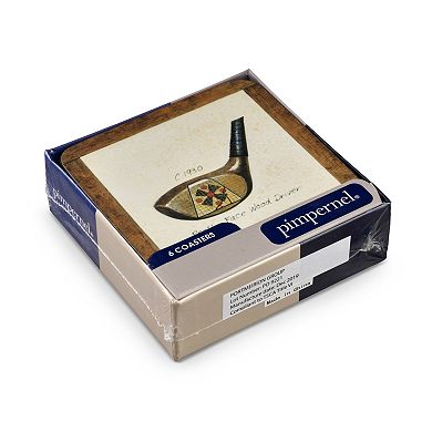 Pimpernel A History Of Golf Coasters, Set Of 6