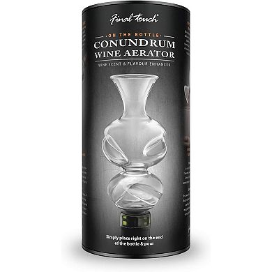 Final Touch Conundrum Wine Aerator For Wine Bottles