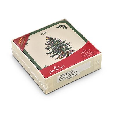 Pimpernel Christmas Tree Coasters, Set Of 6