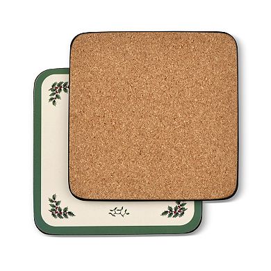Pimpernel Christmas Tree Coasters, Set Of 6