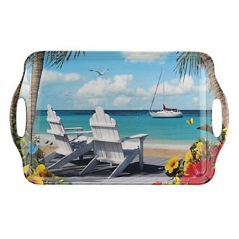 Pimpernel In The Sunshine Melamine Large Handled Tray