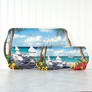 Pimpernel In The Sunshine Melamine Large Handled Tray